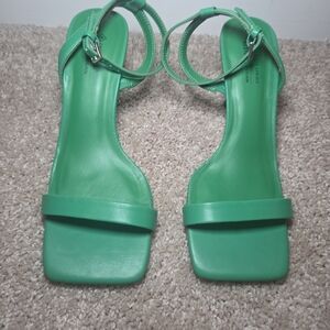 Green Strappy Sandals